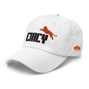 Cincy Cat Wht Dad Hat