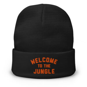 Welcome to the Jungle Blk Beanie