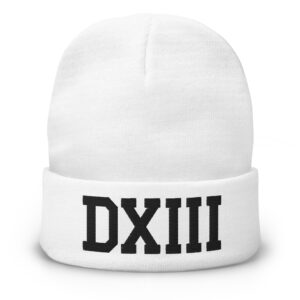 DXIII Wht Beanie