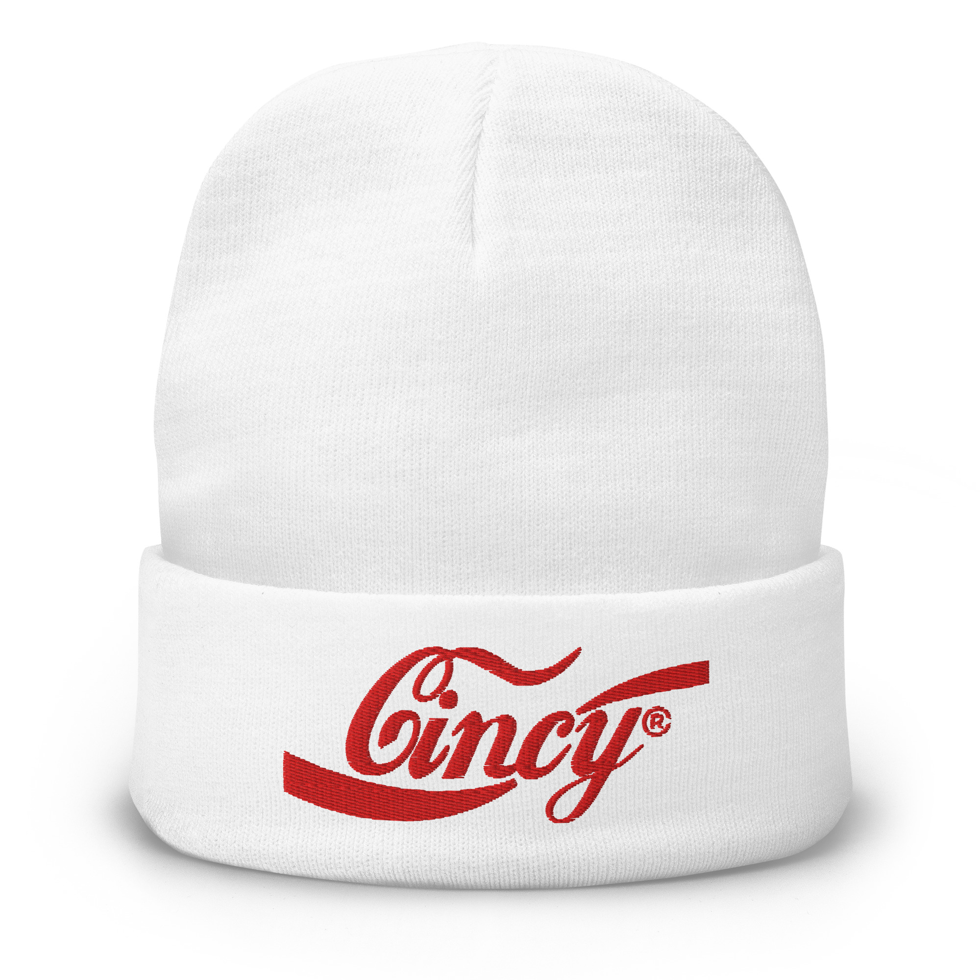 Cincy Cola Wht Beanie