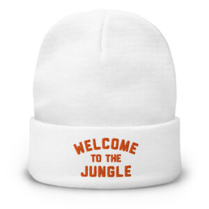 Welcome to the Jungle Wht Beanie