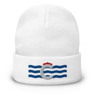 New Cincinnati Flag WHT Beanie
