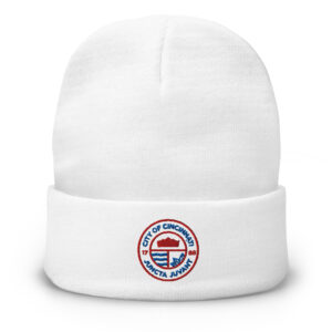 New City of Cincinnati Seal WHT Beanie