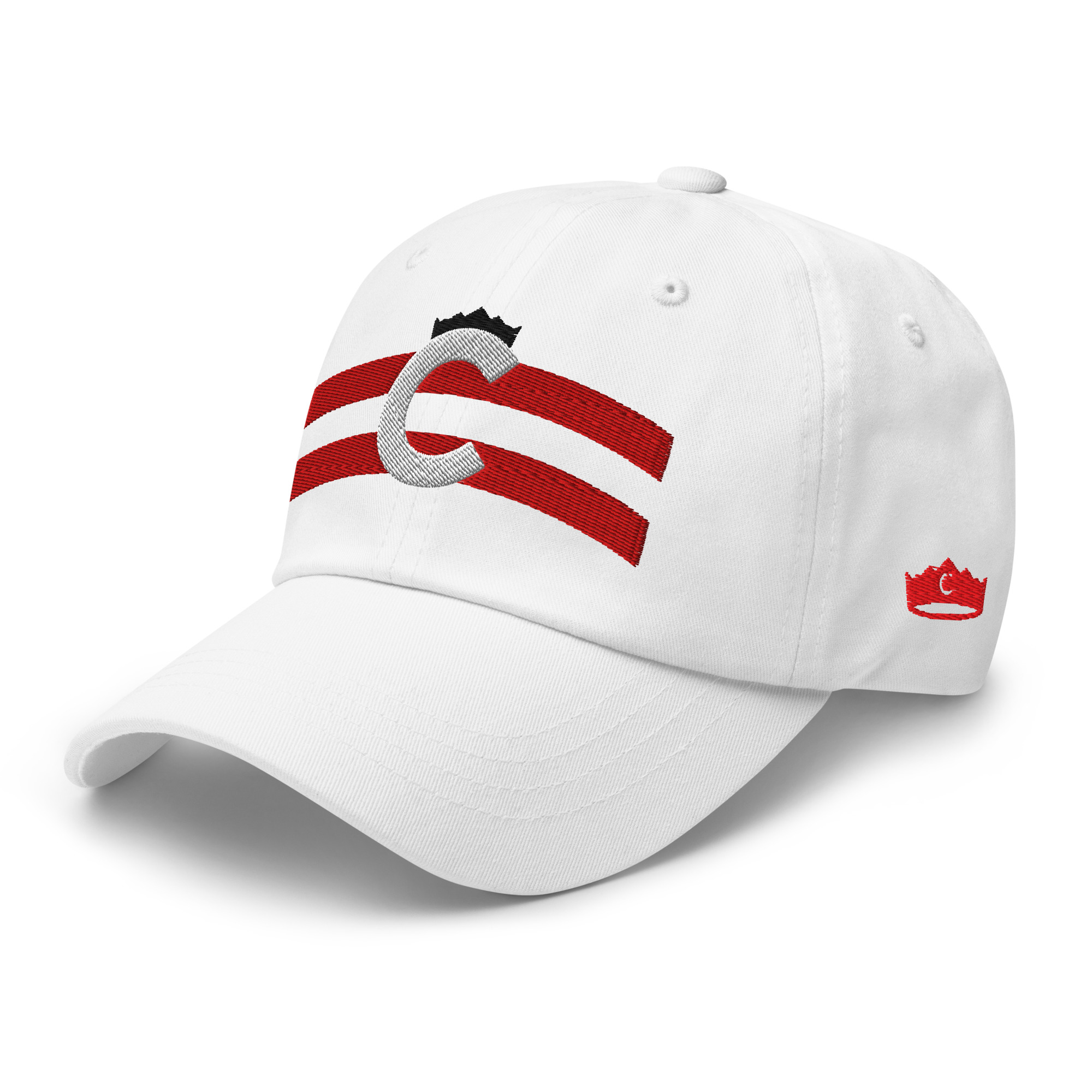 New Cincy Baseball Flag WHT Dad Hat