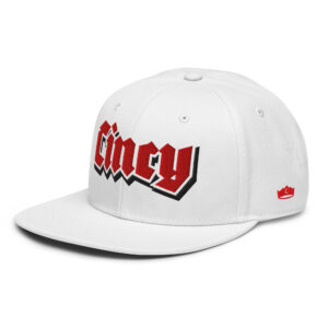 Rockin Cincy WHT Snapback Hat