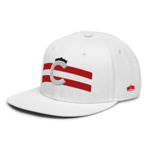 New Cincy Baseball Flag WHT Snapback Hat